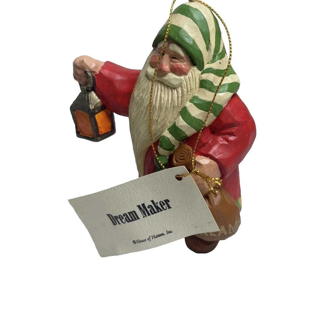 House of Hatten Santa Dream Maker Christmas Ornament with Tag